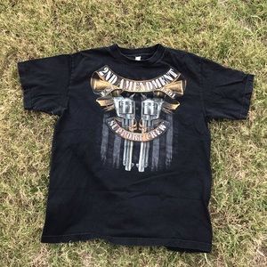 Alstyle 2ND Amendment Support Guns Black Shirt